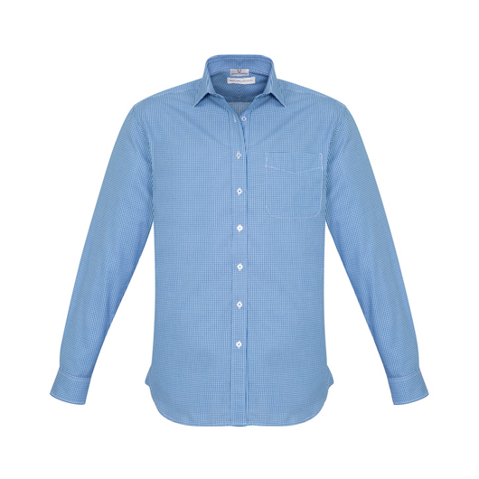 Mens Ellison Long Sleeve Shirts French Blue